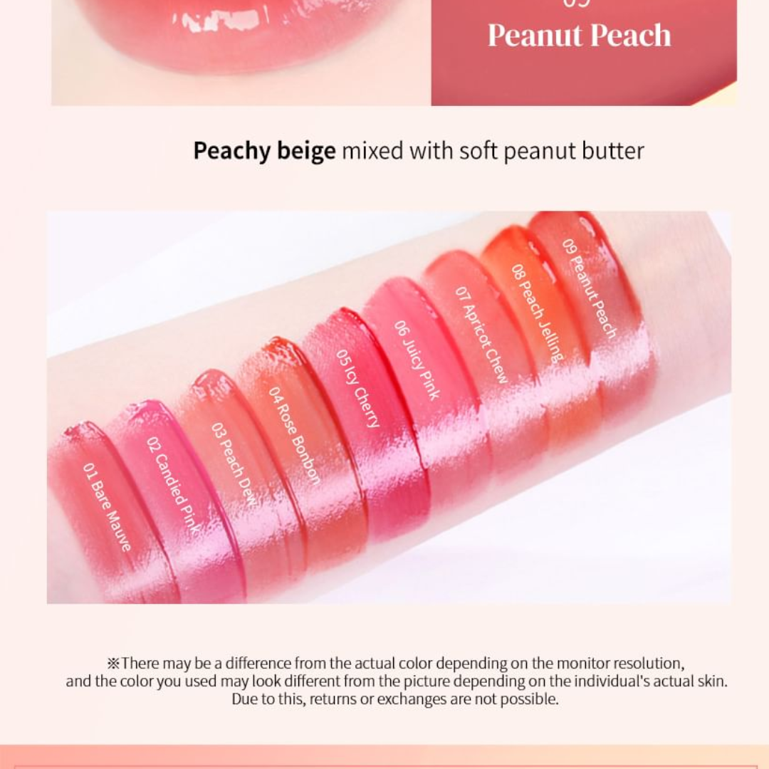 MCNY Dewy Water Glow Lip Tint – Hydrating, Long-Lasting & Crystal Glossy Finish