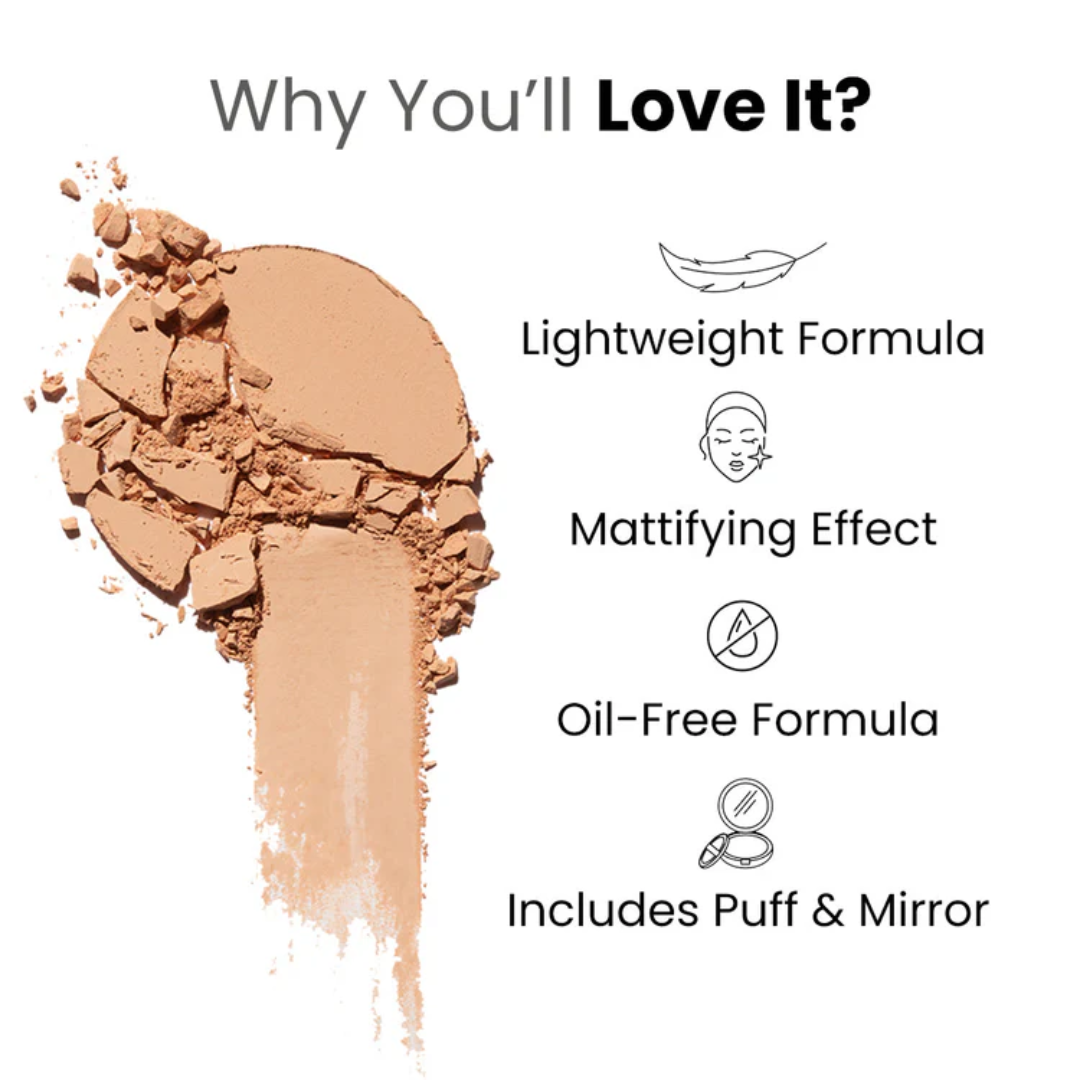 FLICKA Flawless Complexion Trio | 12-Hour Makeup Fixer + Silk Touch Primer + Matte Compact with SPF | Vitamin C Enriched, Skin-Friendly & Long-Lasting