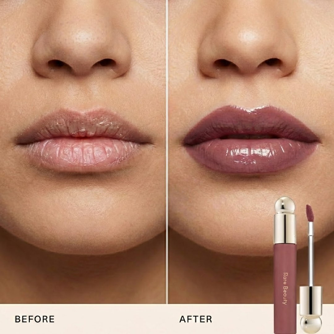 Rare Beauty Lip Oil Duo | Gel-to-Oil Formula, Hydrating & Non-Sticky, Vegan & Cruelty-Free (Pack of 2)