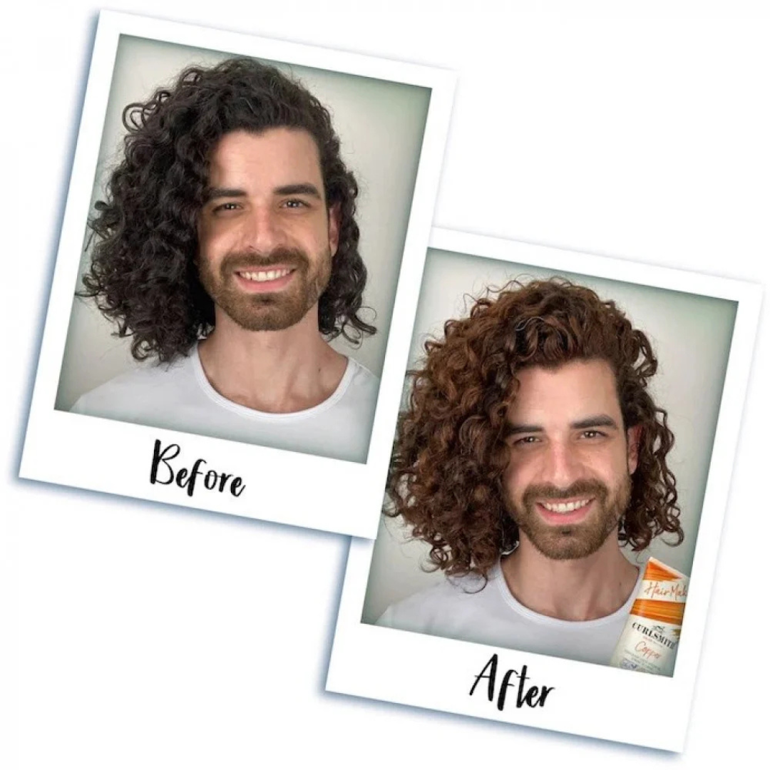Curlsmith 2 in 1 hair curler & hair dye cream | Temporary color & styling Gel | No heat or Chemical for styling | Washes out in 1 wash