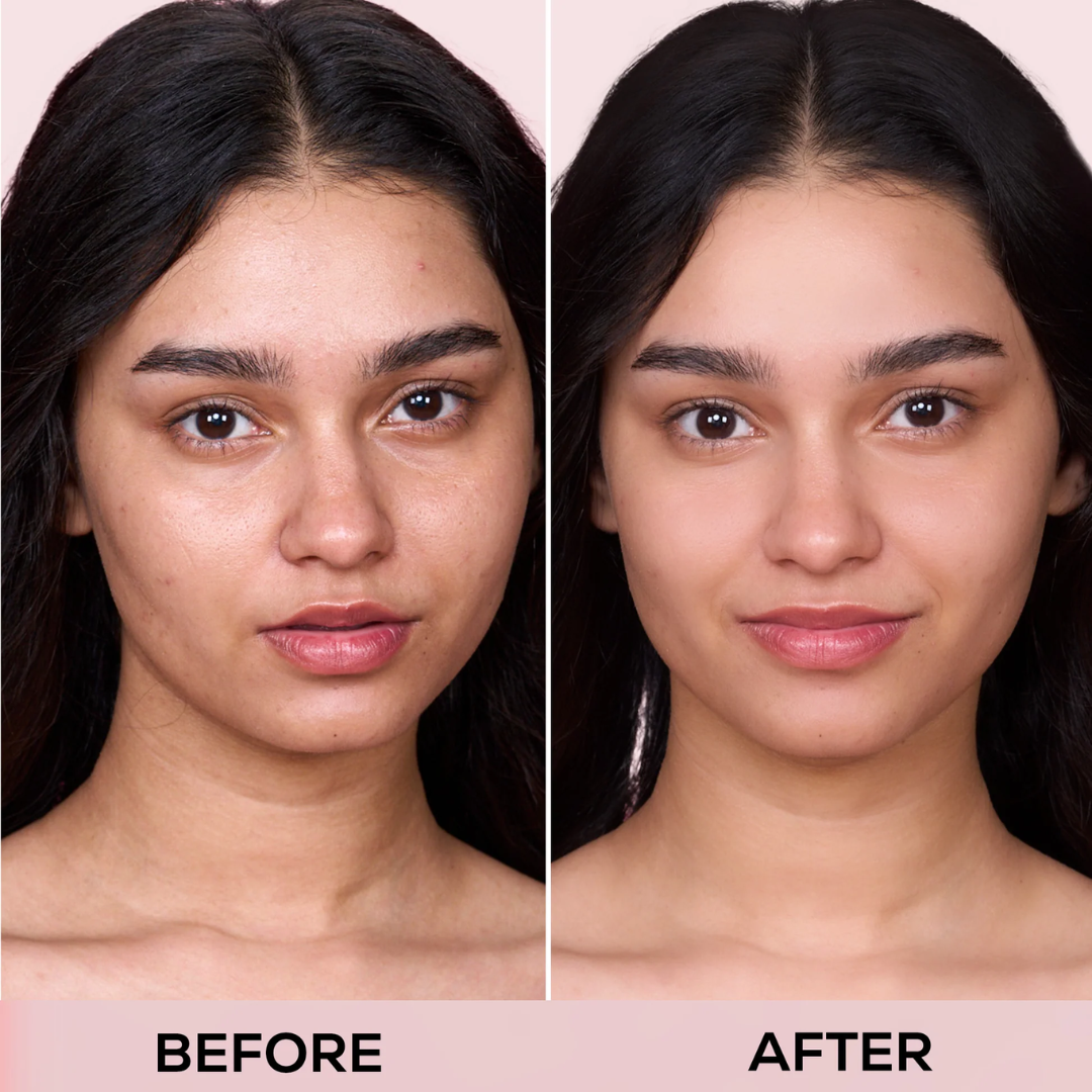 FLICKA Flawless Complexion Trio | 12-Hour Makeup Fixer + Silk Touch Primer + Matte Compact with SPF | Vitamin C Enriched, Skin-Friendly & Long-Lasting