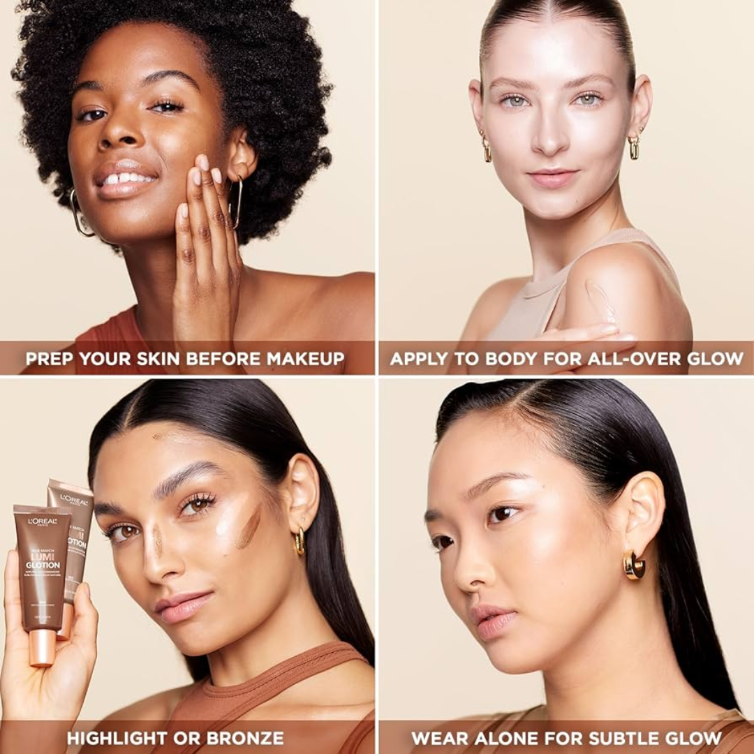 Loreal Lumi Glotion (Moisturizer, Skincare, Highlighter and Instant Natural Glow)
